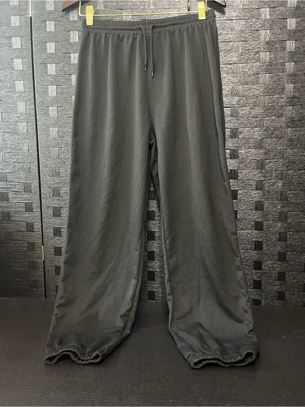 Shein Women’s Joggers with Rhinestone Angel Logo Black Size Large